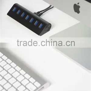 Slope-shape Black Hub USB 3.0 for AC PC Mobile Phone Charger thumbnail-5
