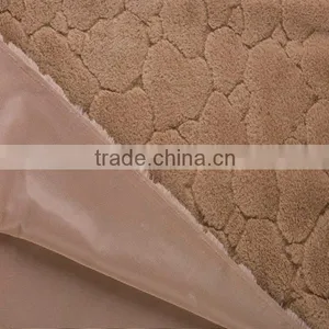 Brown Wholesale 100%polyester Angora Rabbit Fleece Fabric for Clothes thumbnail-3