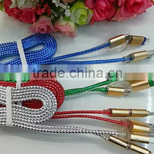 Led Lighting 8pin Micro Usb Cable, Phone Charging Cable, Data Usb Cable 2in1 Usb Cable for IPhone thumbnail-2