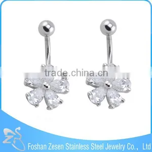 Women Navel Ring Butterflies Belly Button Ring Body Jewelry thumbnail-5