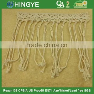 New Arrival off White 100% Cotton Tassel Fringe for Dress H1545 thumbnail-2