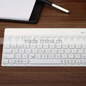 Ultra-Slim Universal Bluetooth Keyboard For IOS/Android/Windows (White) thumbnail-2
