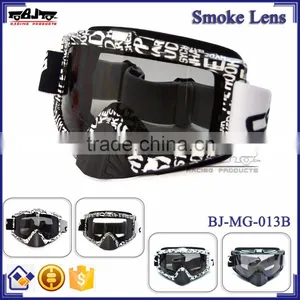 BJ-MG-013B Manufacturer Adult Smoking Letter Frame Racing Motorcycle Custom Motocross Goggles thumbnail-1