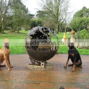 Metal Fire Pit Globe Fire Pit Ball thumbnail-1