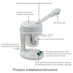 Professional Portable Mini Desktop Facial Steamer OZone Spa Salon Beauty Table thumbnail-2