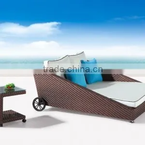 2015 Garden Furniture Beach Chair/wicker Furniture/used Chaise Lounge (DH-9572) thumbnail-2