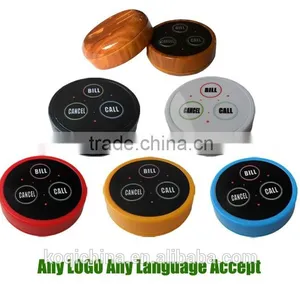 CE Certification Print LOGO Long Range Wireless Restaurant Waitress Caller Guest Calling Pager System thumbnail-6