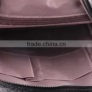 4785-china Wholesale Women Black PU Quillting Backpack thumbnail-5