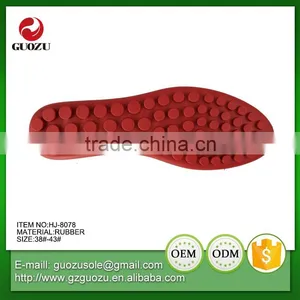 Soft and Flexable Red Color Rubber Outsoles thumbnail-4