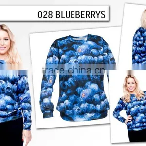 Galaxy Hot Blueberry High Quality 3d Digital Print Fullprint Crewneck Sweatshirt Spring Autumn Unisex Custom Oversized Pullover thumbnail-4