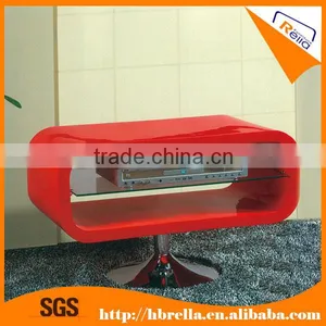 High Glossy Painted Glass Lcd TV Stand thumbnail-2