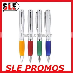 Silver Twist Gourd Pen With Light on Top thumbnail-1