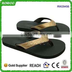 Summer Gold Metallic PU Yoga Mat Lady Fashion Women Sandals thumbnail-1