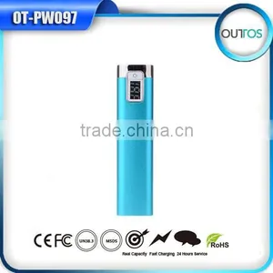 Portable Stick Aluminium Rohs Power Bank Charger 2600mah With LCD Display thumbnail-4