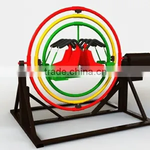 Playground Rides Human Gyroscope Amusement Rides 3D Space Ring thumbnail-1