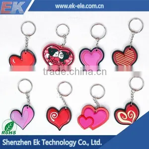 Wholesale Products Custom Made Heart-shaped Metal Keychains thumbnail-3