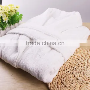 White Design Your Own Bathrobes Terry Cotton for Hotel Use thumbnail-5