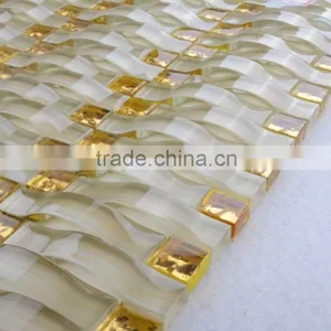 GT009 300X300MM Wavy Glass Pendant Lights Mosaic Tile Machine thumbnail-2
