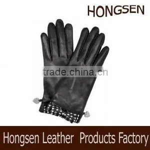 HS100 Ladies Fashion Leather Gloves thumbnail-1