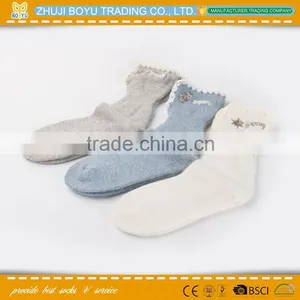 BY-161201 Angora Material Ladies Angora Socsk Casual Socks for Winter With Striped Pattern Quality Choice thumbnail-3