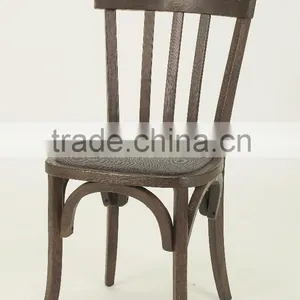 Fabric Seat Antique Style Wood Dining Chair/wooden Armless Restaurant Chair(CH-272-OAK) thumbnail-1