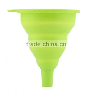 High Quality 1pc New Mini Silicone Gel Foldable Collapsible Style Funnel Hopper Kitchen Cooking Tools thumbnail-4