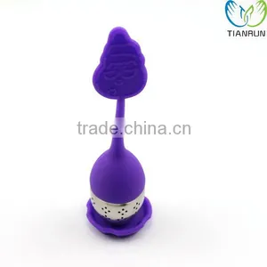 Reusable Tools Gift Purple Santa Claus Shape Stainless Steel Tea Infuser thumbnail-1