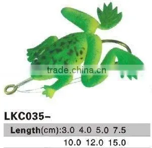 SOFT PLASTIC FROG BAIT FISHING LURE thumbnail-1