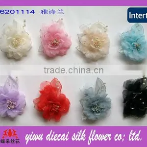 Decorative Fabric Flowers for Wedding Dresses thumbnail-1