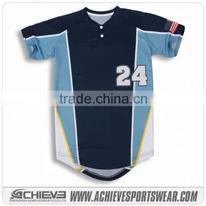 Wholesale Custom Cheap Baseball Jersey High Quality Short Sleeves Baseball Jersey From China Supplier thumbnail-1