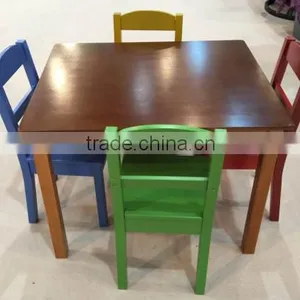 Hot Sell in Made in China Cheap High Qunlity Folding Solid Wood Dining Room Furniture Table and Chair thumbnail-6