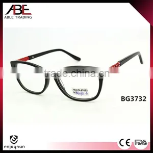 2016 Double Color Quality Handmade New Stylish Acetate Eyeglasses Optical Frames Optics Spectacle Made in China Oem Quality Choice thumbnail-4