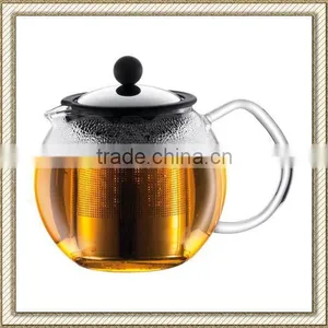4 Cups Glass Assam Teapot 34oz thumbnail-1