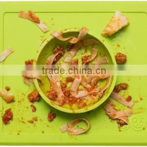 Custom Food Grade Baby Snack Mat Silicone Placemat Plate thumbnail-1