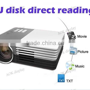 Home Theater Cinema Multimedia Player LED Video TV Beamer Projector With HDMI /AV/VGA/SD/USB Portable Led TV Projectors thumbnail-1