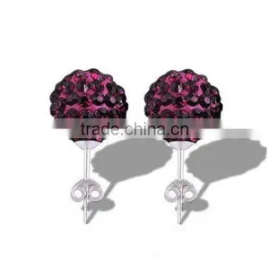 Shamballa Crystal Ball Stud Earring,ear Stud thumbnail-1