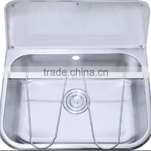 Stainless Steel Bucket Sink Mop Sink, Commercial Cleaner Sink for Public Sanitation thumbnail-1