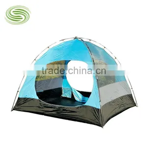UV-Proof Tents Double Layer Two Doors Tents for 3~4 Persons 210T Polyester Tents thumbnail-5
