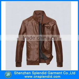 European Style and Spring Season Wholesale Men Leather Jacket thumbnail-1