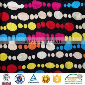 Warp Knitting Tricot Korean 3D Polyester Spandex Velvet Fabric China Wholesale thumbnail-1