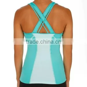 Womens Sports Tank Top, Fitness Singlet, Supplex Gym Tank Top thumbnail-3