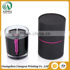 Special Bio-degradable Thin Matt Lamination Round Paper Candle Box Round Paperboard Box thumbnail-1