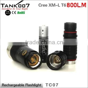 TANK007 Most Powerful Led Rechargeable Flashlight High Power Red Led Flashlight Camping Torch Light thumbnail-5