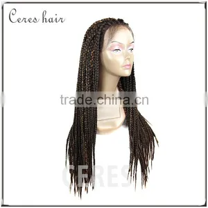 New Arrival Heat Resistant Fiber Synthetic Hair Wig African Braided Lace Front Wig thumbnail-4