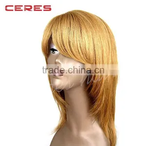 Ceres Factory Wholesale Platinum Blond Hair Wig Virgin European Blonde Hair Wig thumbnail-1