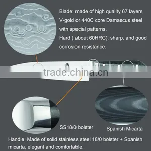 Professional Damascus Knife Smart Wife Hight Quality Damascus Knife thumbnail-1
