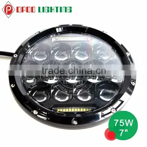 7'' 75W Jeep Led Headlight With Daytime Running thumbnail-6