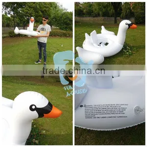 Low MOQ Stock Baby Swimming Seat Inflatable Swan for Kids thumbnail-1