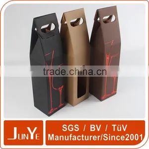 Corrugated Portable Custom Paper Wine Bottle Packaging Design thumbnail-2