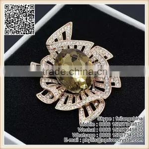 Pink Animals Fashion Good Gifts Crystal Diamond Lovely Fox Brooch thumbnail-3